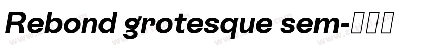 Rebond grotesque sem字体转换 Rebond grotesque sem字体转换